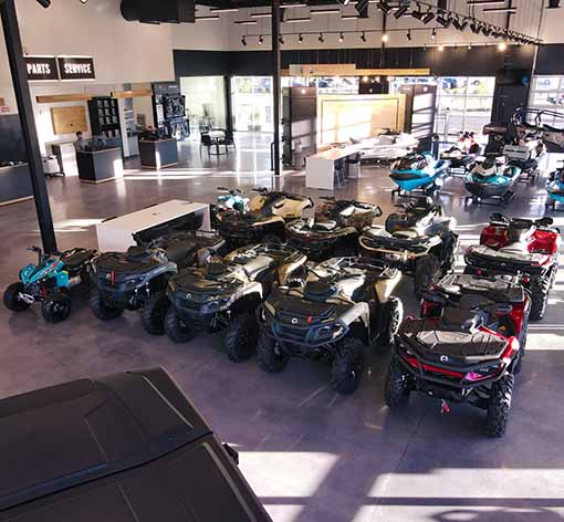 Can-Am, Sea-Doo personal watercraft and Kawasaki inventory