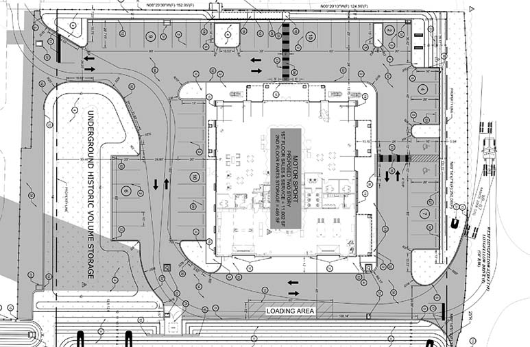 Village Powersports blue print of interior store